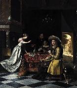 Pieter de Hooch, Card Players at a Table